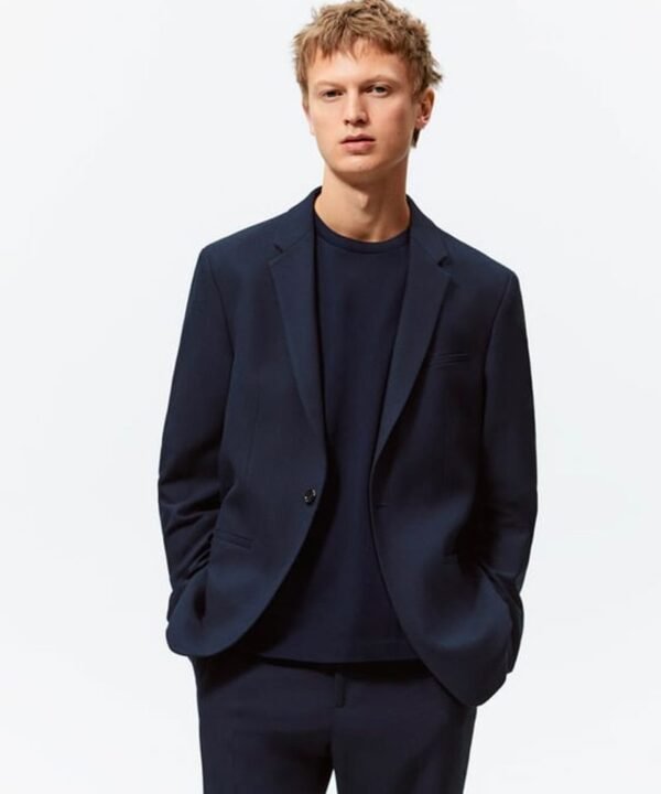 Linen blend cropped waistcoat