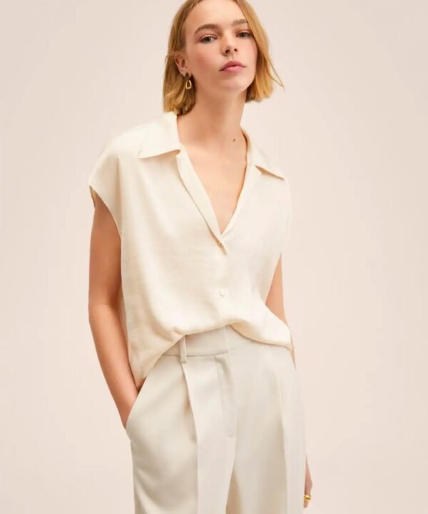 Satin finish flowy shirt